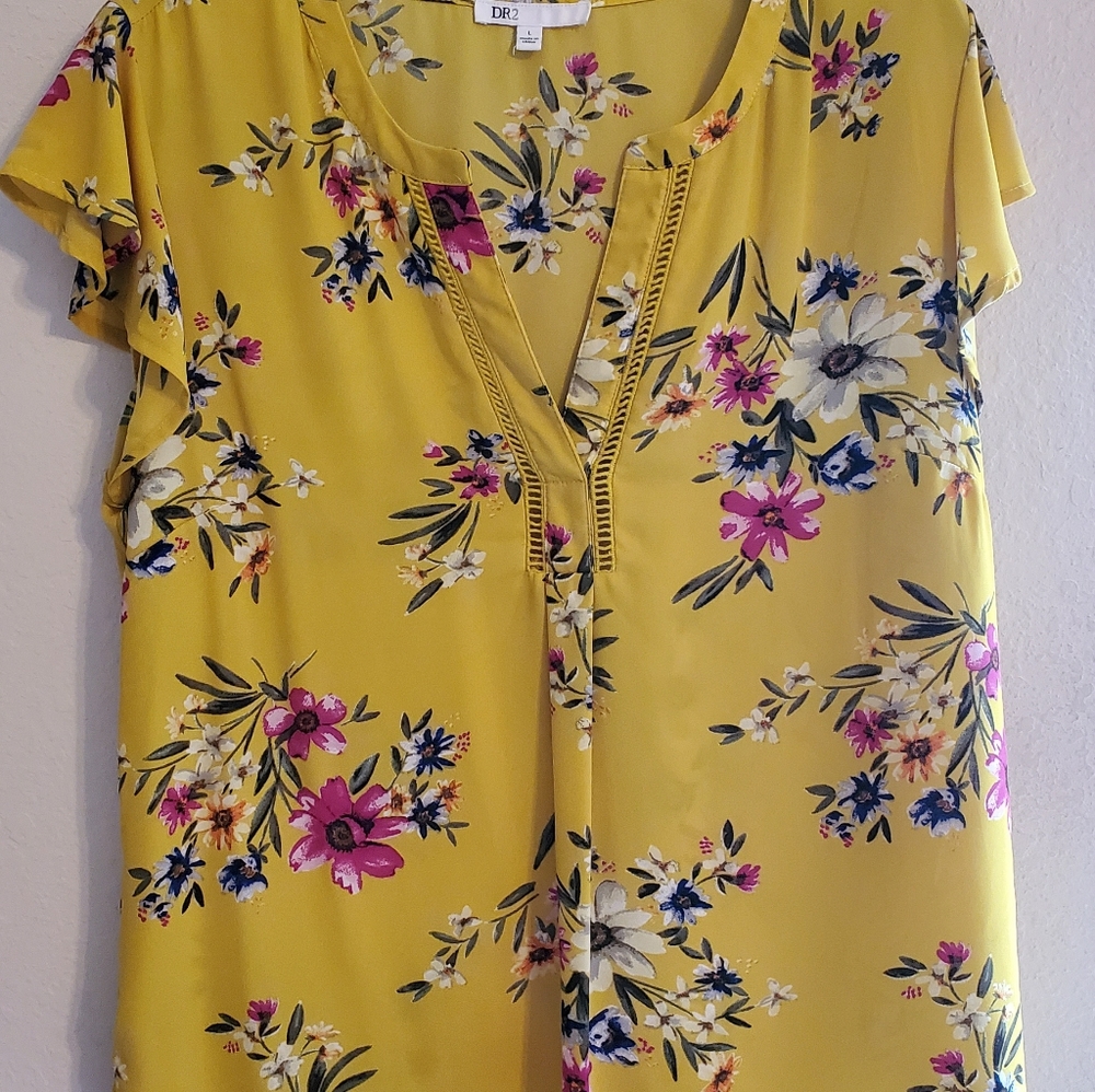 Floral Yellow Top
